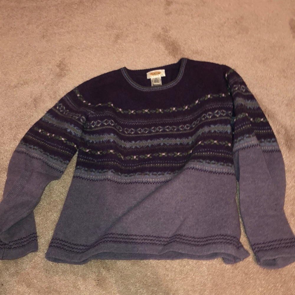Purple Talbots sweater